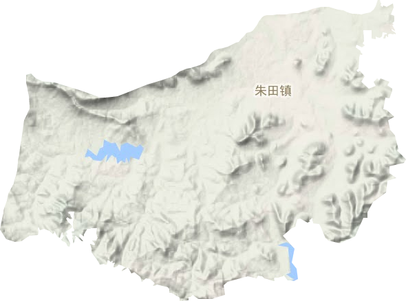 朱田镇地形地图