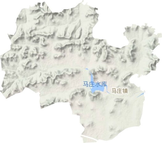 马庄镇地形地图