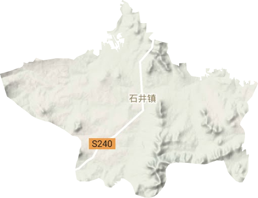 石井镇地形地图