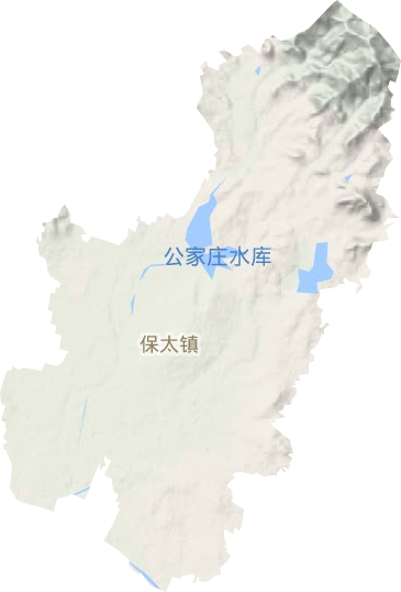 保太镇地形地图