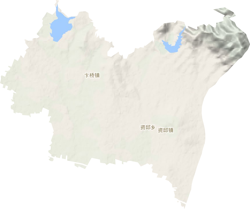 卞桥镇地形地图