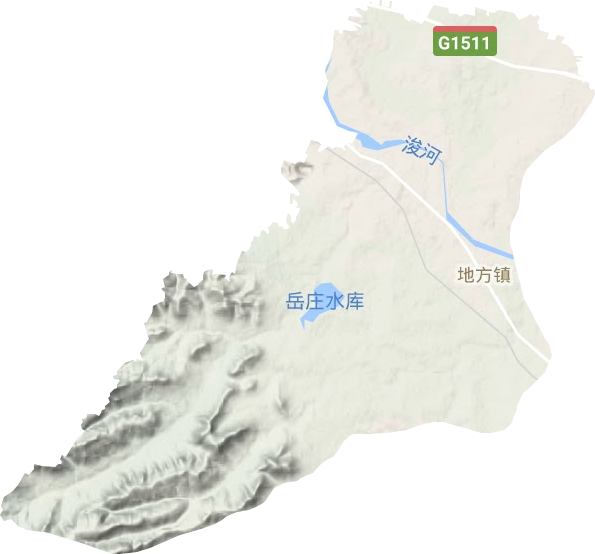 地方镇地形地图