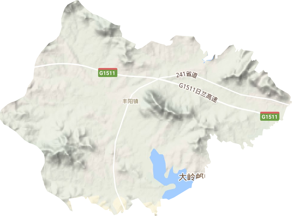 丰阳镇地形地图