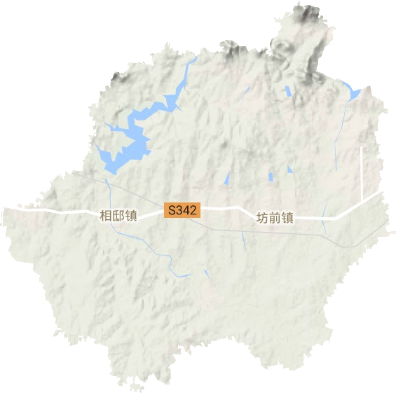 坊前镇地形地图