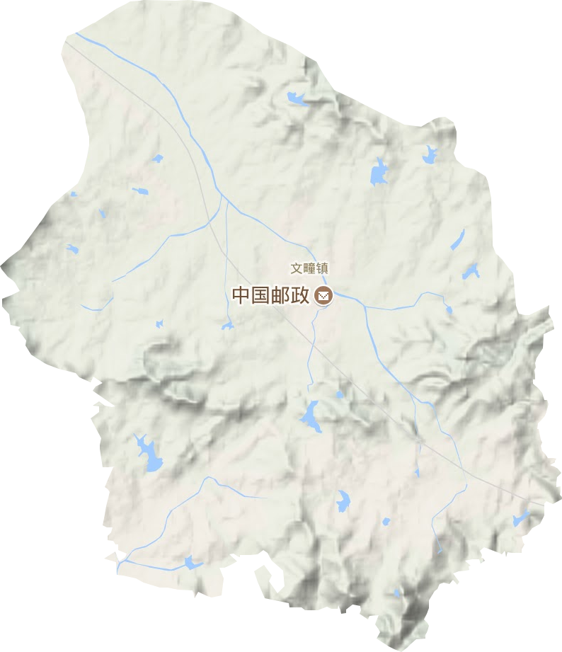 文疃镇地形地图