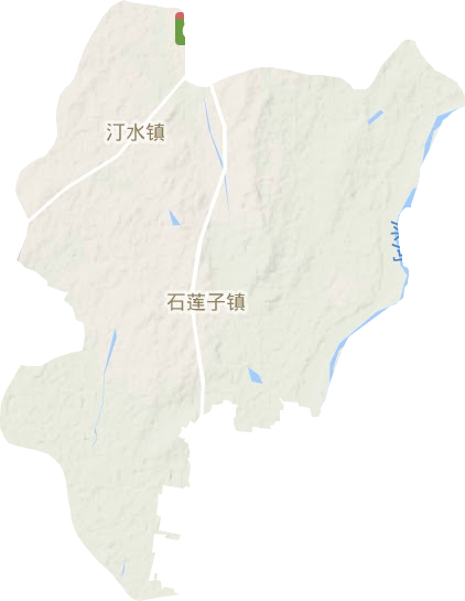 石莲子镇地形地图