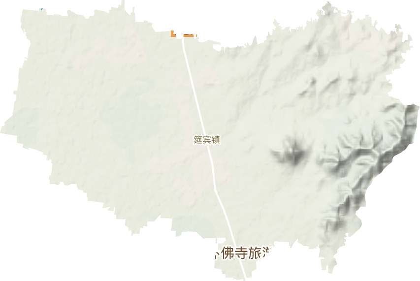 筵宾镇地形地图
