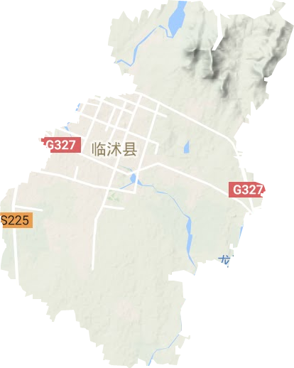 临沭街道地形地图