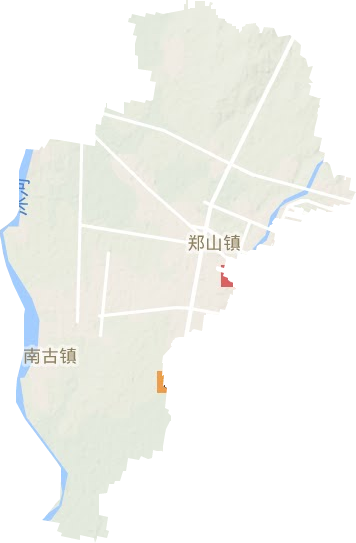 郑山街道地形地图