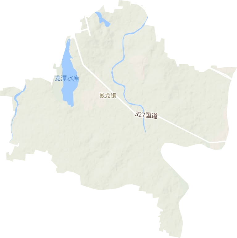 蛟龙镇地形地图