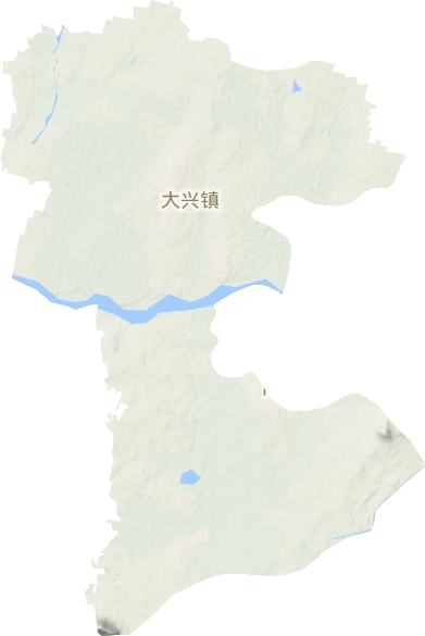 大兴镇地形地图