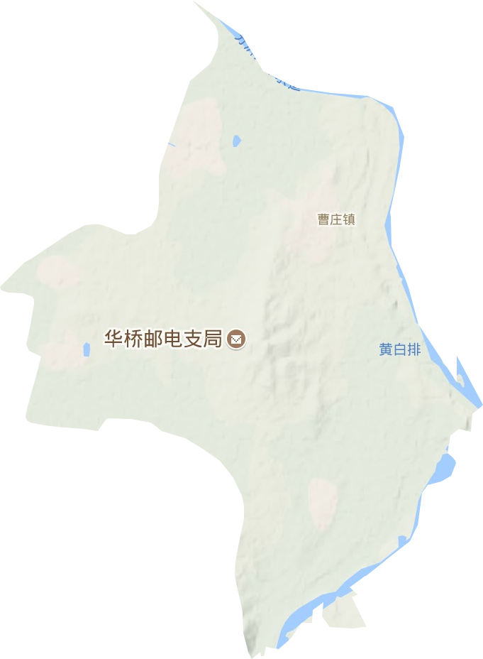 曹庄镇地形地图