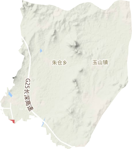 玉山镇地形地图