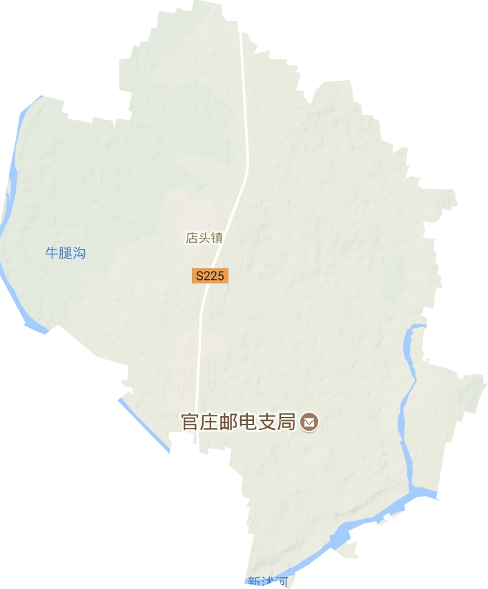 店头镇地形地图