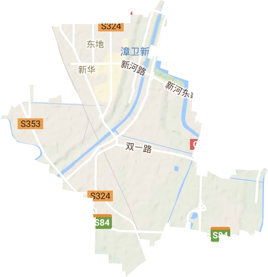 新华街道地形地图