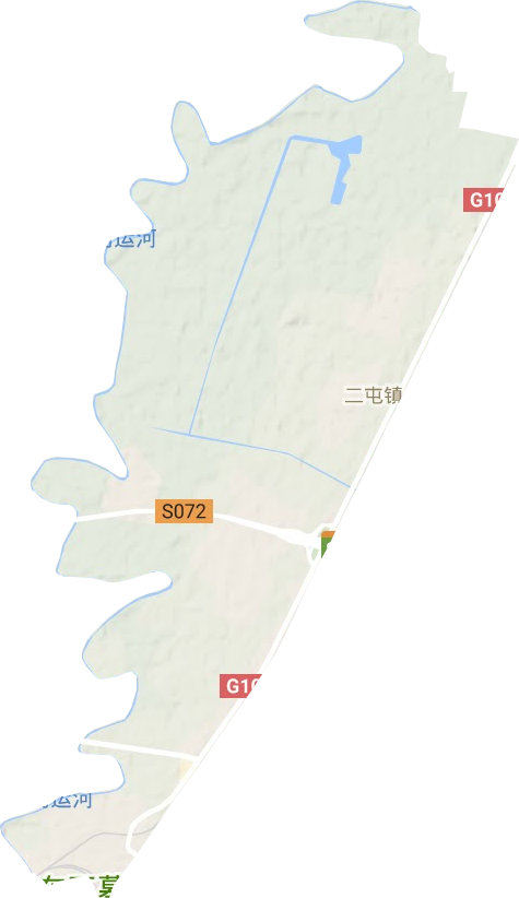 二屯镇地形地图
