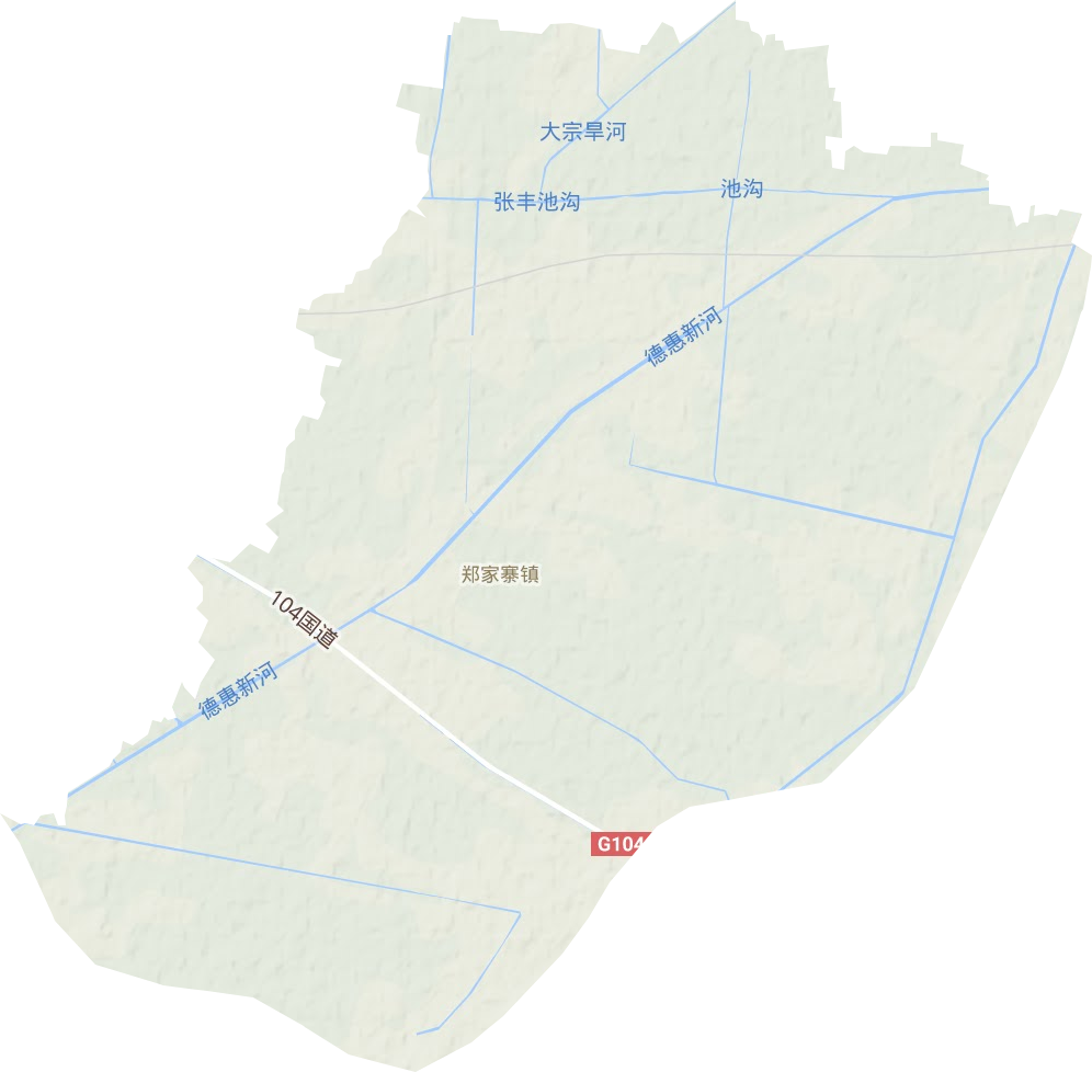 郑家寨镇地形地图
