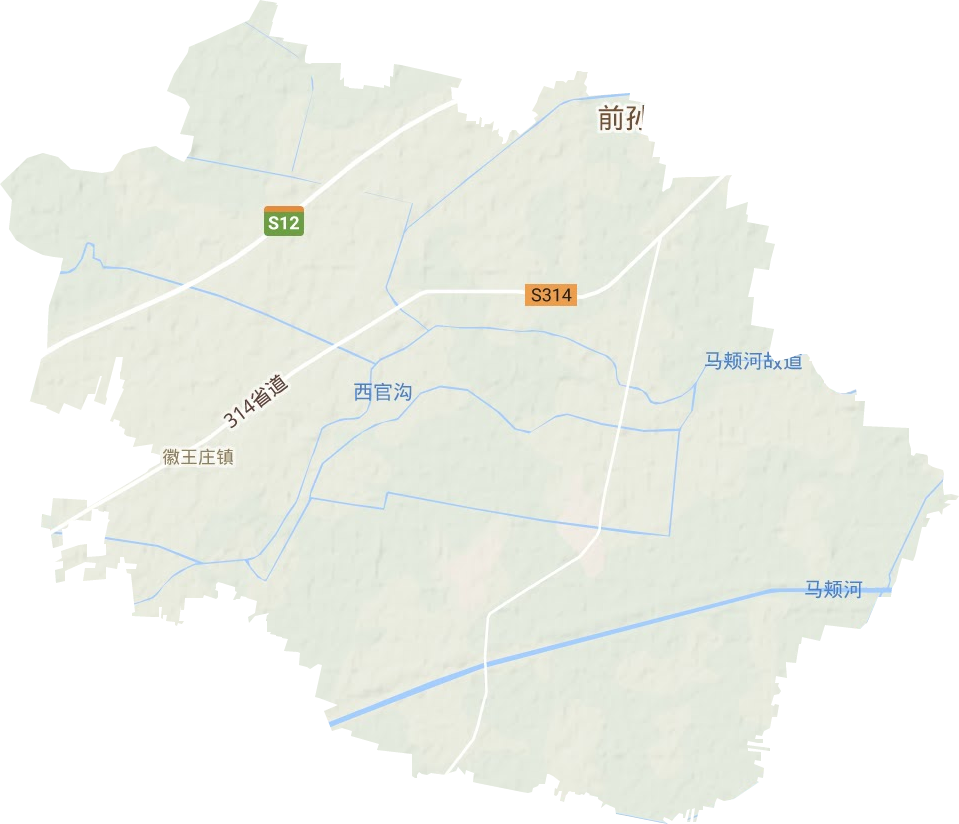 徽王庄镇地形地图