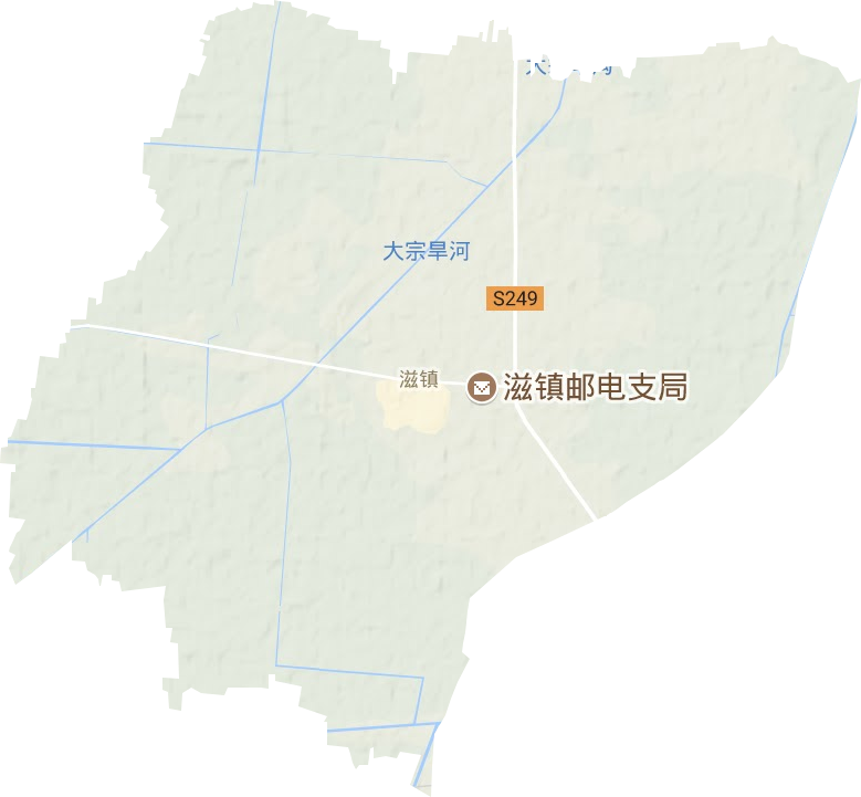 滋镇地形地图