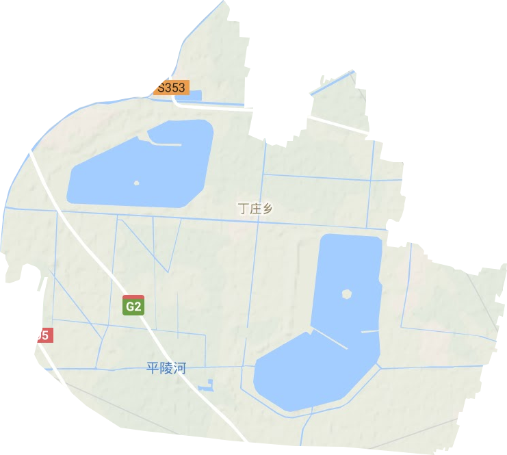 丁庄镇地形地图