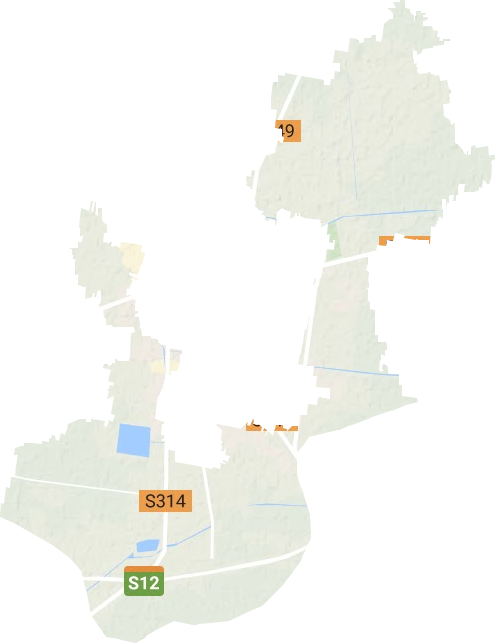 津城街道地形地图