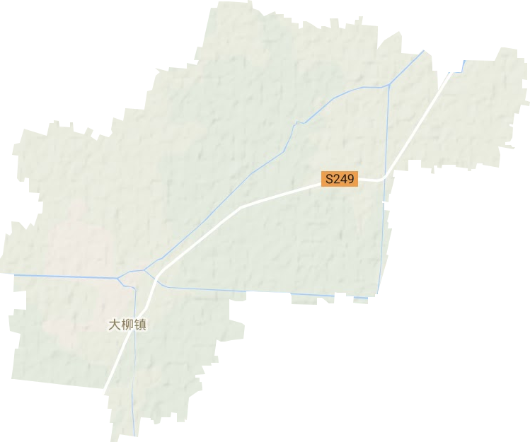 大柳镇地形地图