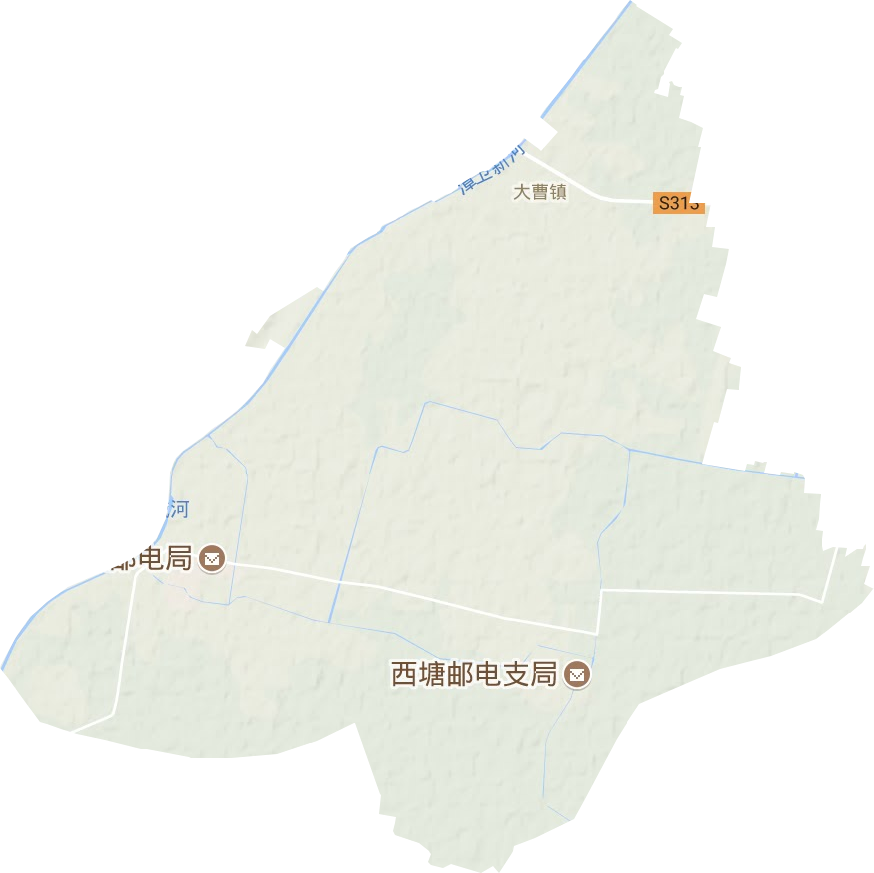 大曹镇地形地图