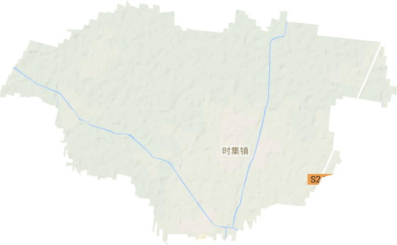 时集镇地形地图