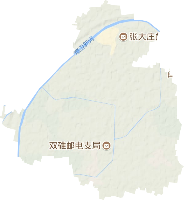 张大庄镇地形地图