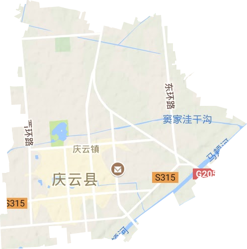 渤海路街道地形地图