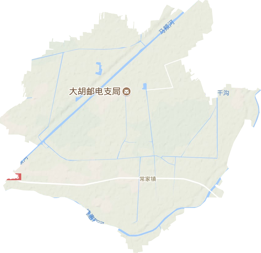 常家镇地形地图