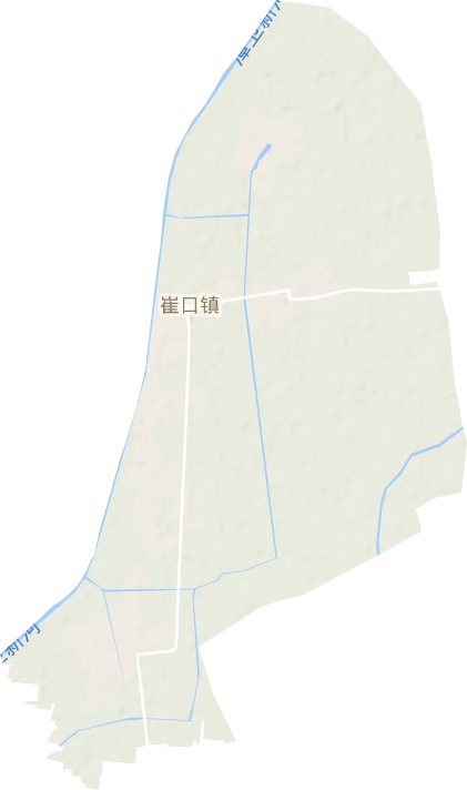 崔口镇地形地图