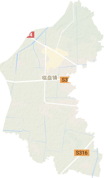 临盘街道地形地图