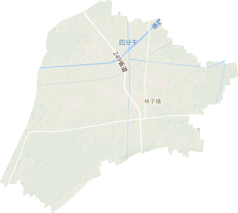 林子镇地形地图