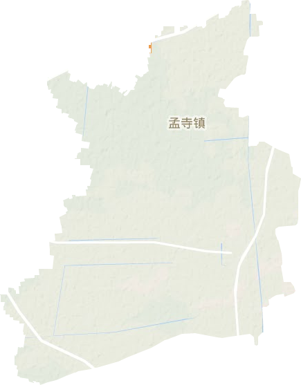 孟寺镇地形地图