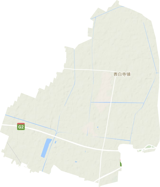 表白寺镇地形地图