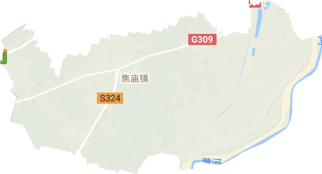 焦庙镇地形地图