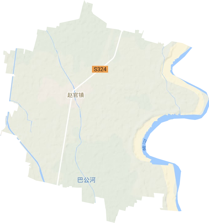 赵官镇地形地图