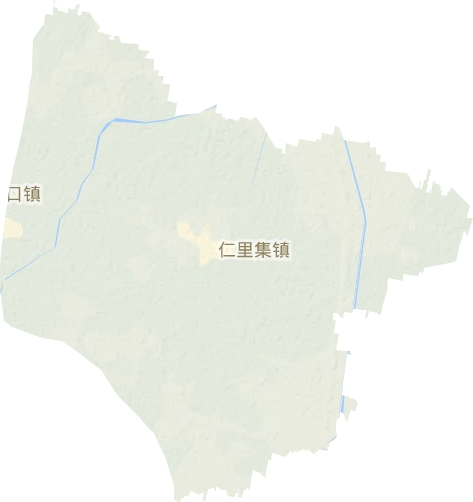 仁里集镇地形地图