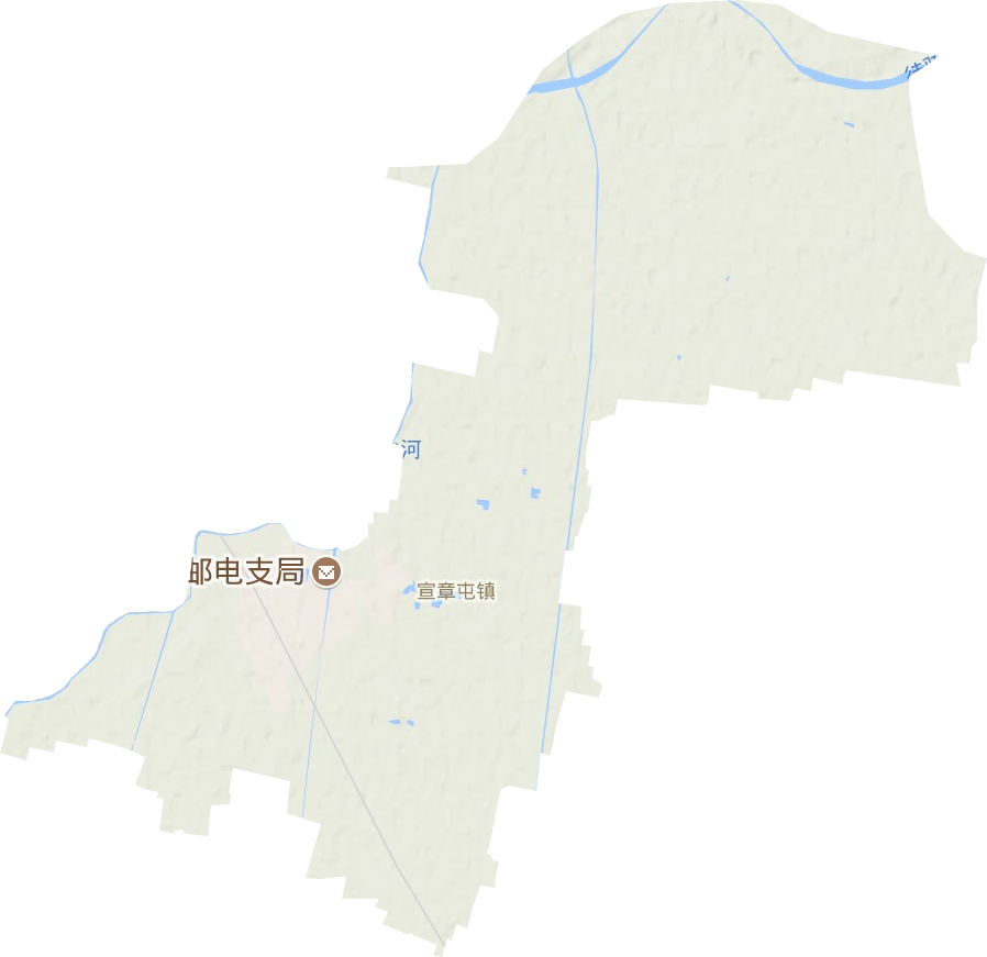 宣章屯镇地形地图
