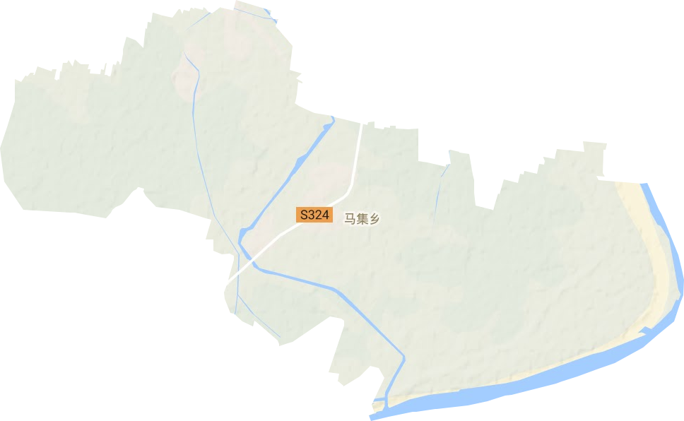 马集镇地形地图