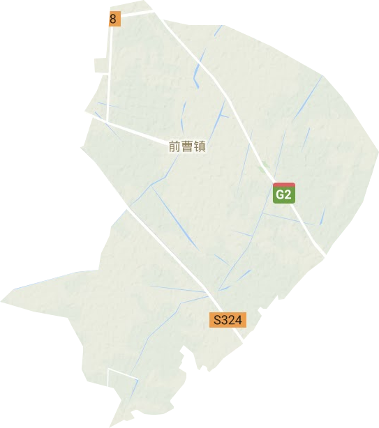 前曹镇地形地图