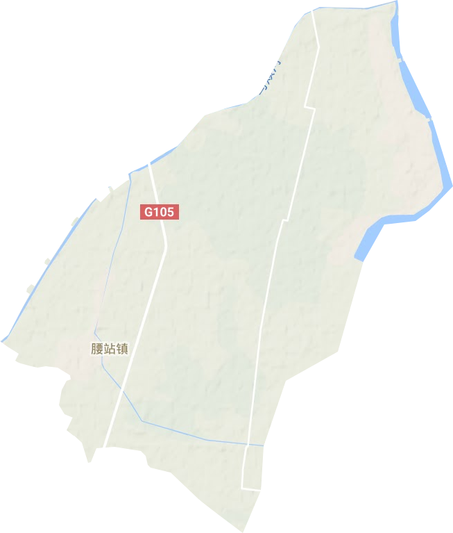 腰站镇地形地图