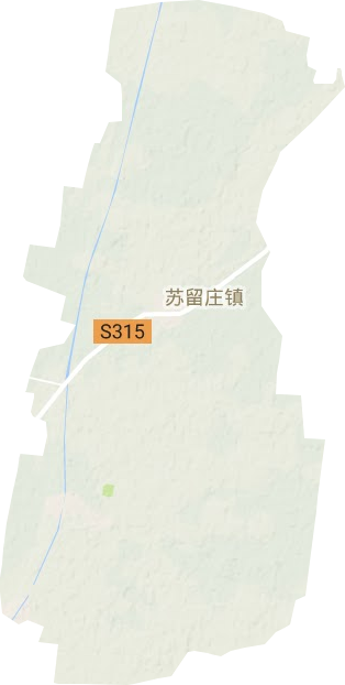 苏留庄镇地形地图