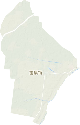 雷集镇地形地图