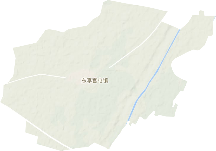 东李官屯镇地形地图