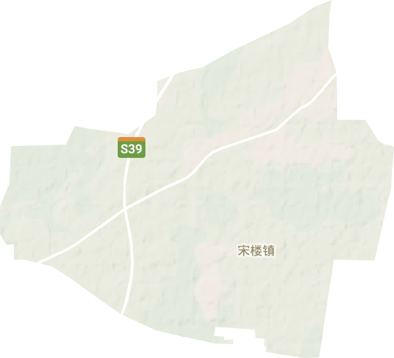 宋楼镇地形地图