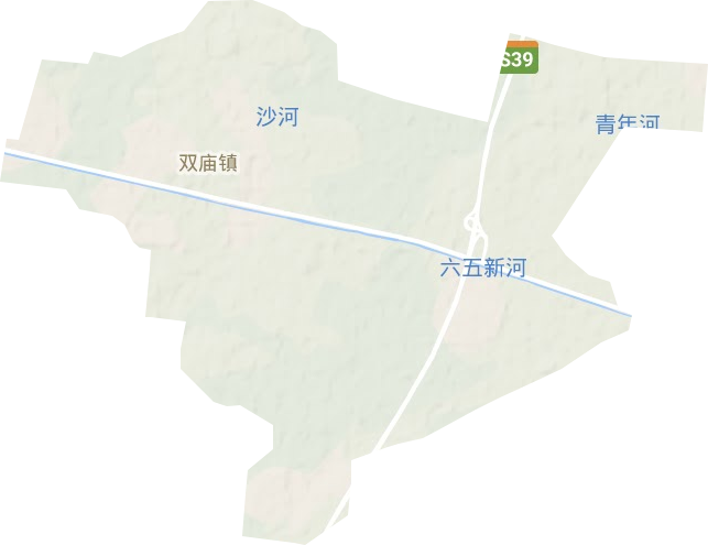 双庙镇地形地图