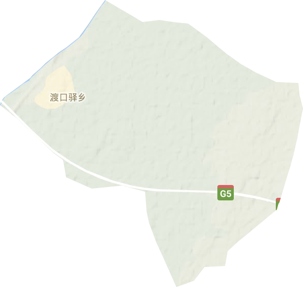 渡口驿乡地形地图