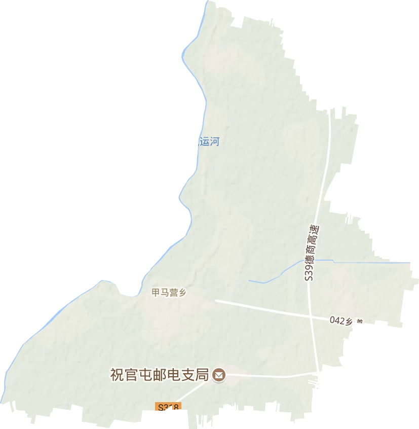 甲马营镇地形地图